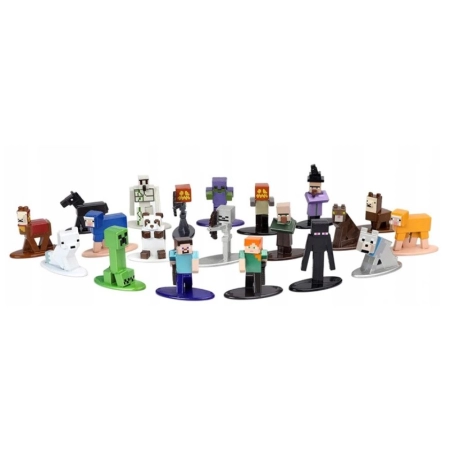 MINECRAFT Zestaw 20 Metalowych Figurek Seria 5